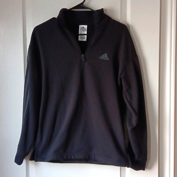 Adidas sweater half zip black and grey - Picture 1 of 6